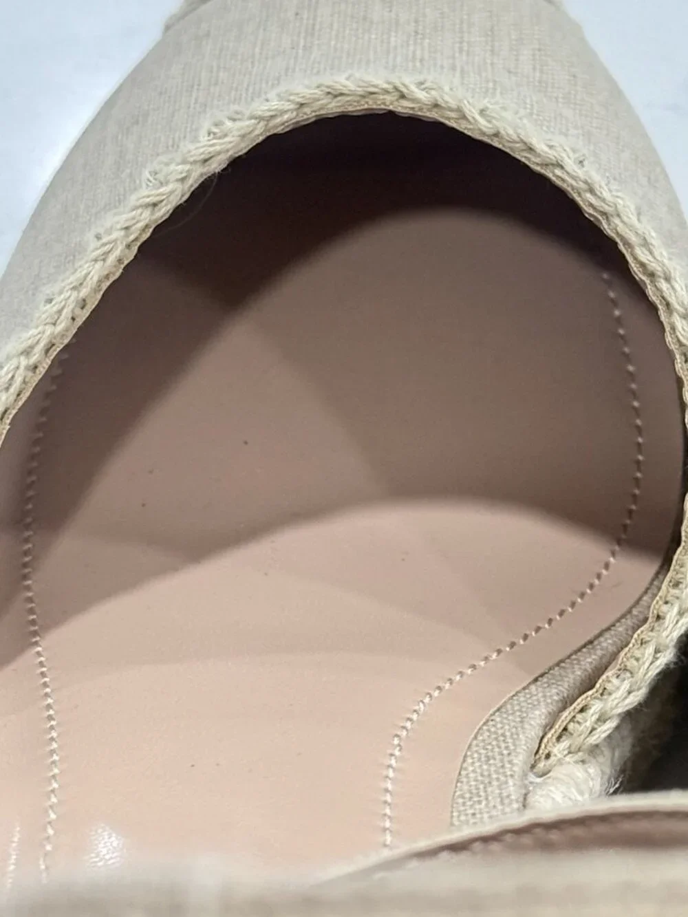 Draper James Tan Canvas Jut Espadrille Wedges Size 8.5 Ankle Wrap Coastal Summer